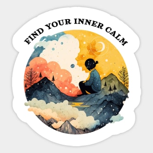 Find your inner calm Sticker